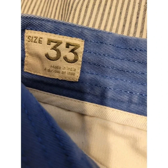 Timberland Mens Classic Cargo Chino Light Blue Distressed Shorts Size 33 - Picture 9 of 12